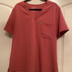 Figs Quartz XXL Catarina Breast Cancer Awareness scrub top